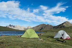 rando bivouac-Lauzet lac de la mine